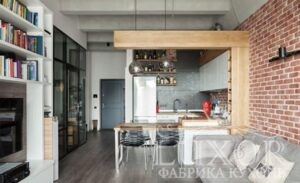 Дизайн кухни в стиле Лофт и фото интерьеров