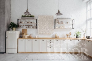 Дизайн кухни без верхних навесных шкафов с фото в интерьере