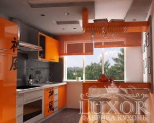 Идеи дизайна оранжевой кухни в интерьере с фото